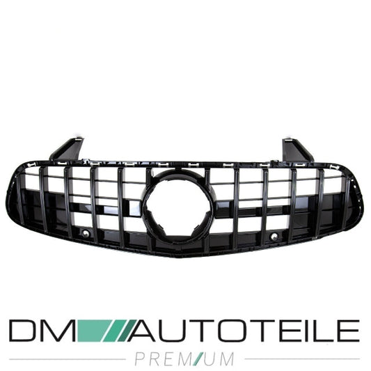 Sport-Kühlergrill für Panamericana GT Schwarz passt für Mercedes SL R231 Mopf ab 2015