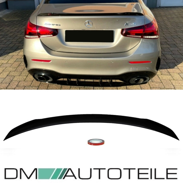 Set Kofferraumspoiler Heckspoiler + 3M Tape Carbon glanz passt für Mercedes A-Klasse W177 auch A35 AMG