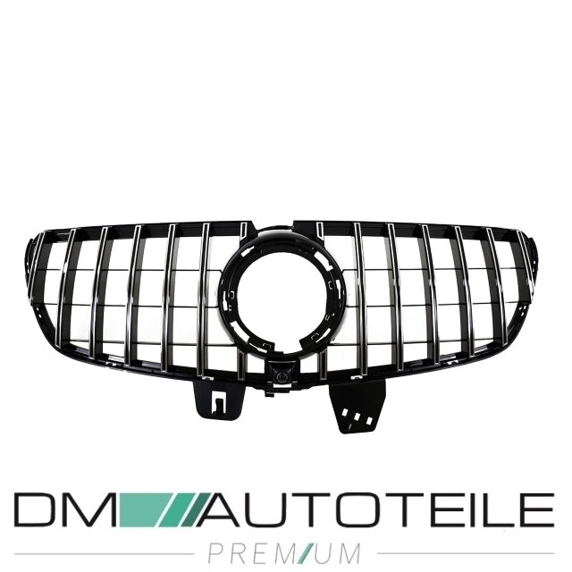 Sport-Kühlergrill für Panamericana GT Schwarz Chrom passt für Mercedes V-Klasse W447 Mopf ab 2019