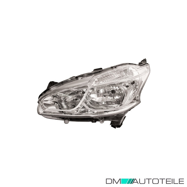 Hauptscheinwerfer links H7/H7 mit Motor passt für Peugeot 208 12-15