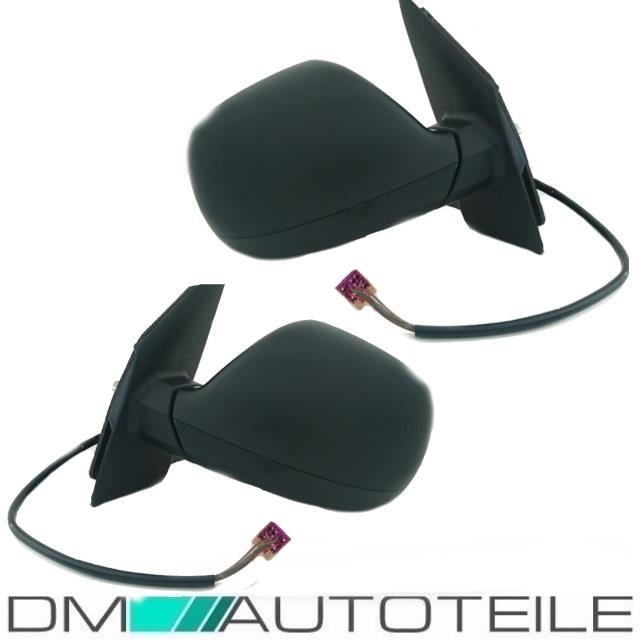 Außenspiegel SET Schwarz elektrisch heiz 5 PIN passt für VW T5 Facelift 09-15
