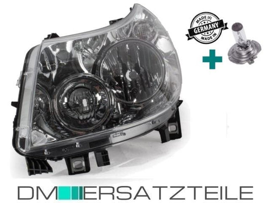 Scheinwerfer Links H7/H1 passt für Fiat Ducato 06-10 BOXER & JUMPER + H7 Birne