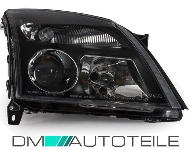 Opel Vectra C Signum Klarglas Scheinwerfer rechts Schwarz H7/H7 für LWR 02-05