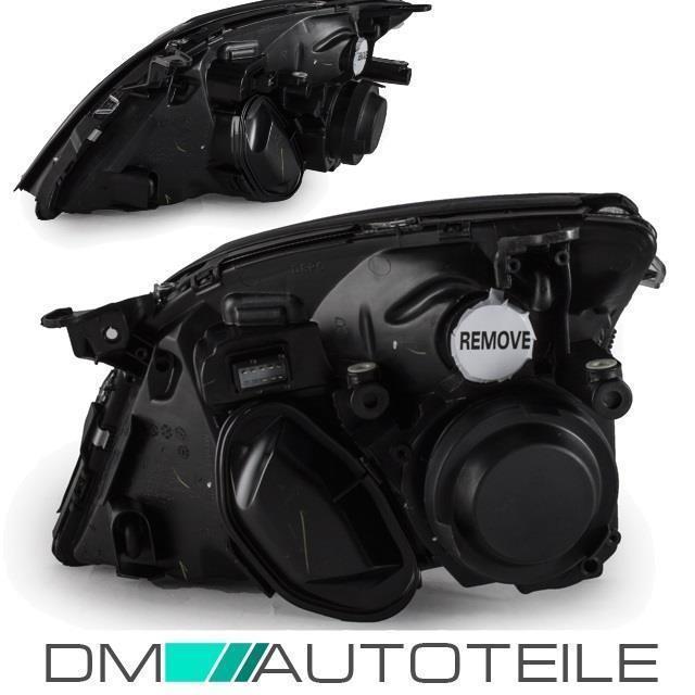 Set Opel Vectra C Signum Klarglas Scheinwerfer rechts Schwarz H7/H7 für LWR+H7 Birne