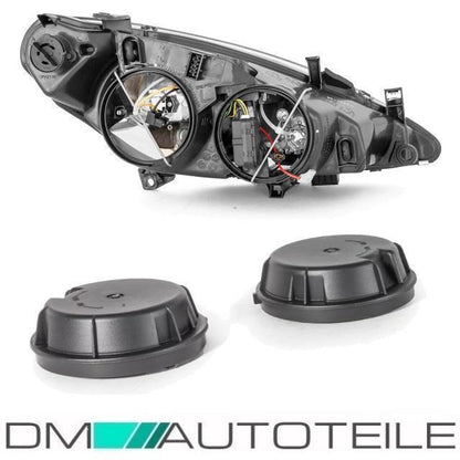 Set Peugeot 307 Scheinwerfer Klarglas Links & Rechts Bj 01-05 + Stellmotor H7/H1