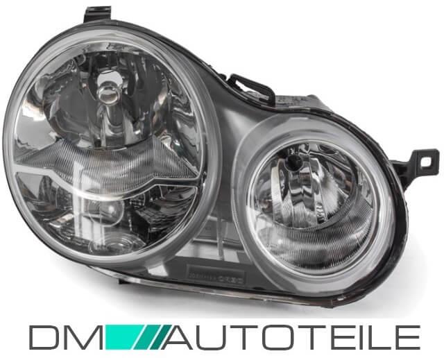 Scheinwerfer Rechts inklusive LWR Motor H7/H1 passt für VW Polo 9N ab 2001-2005