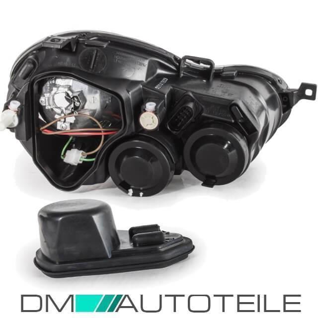 Scheinwerfer Rechts + H7 Birne + LWR Motor passt für VW Polo 9N ab 2001-2005
