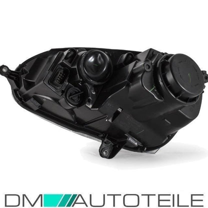 Scheinwerfer Rechts Chrom Halogen H7/H7 + LWR passt für VW Golf 5 Jetta 05-10