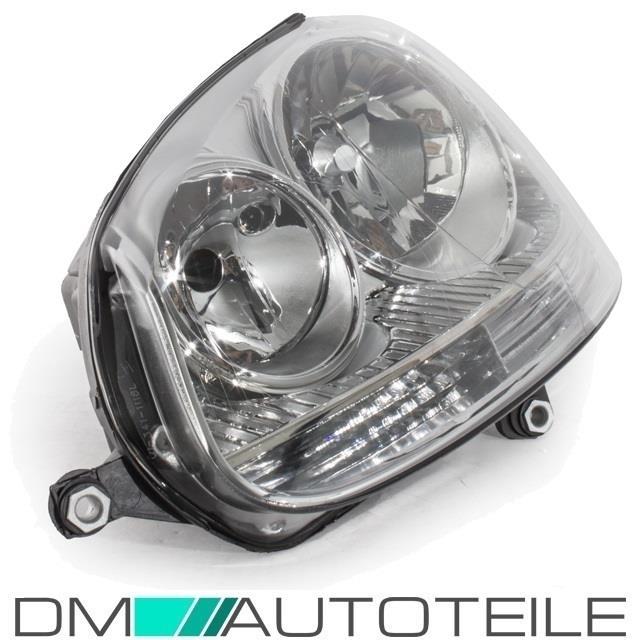 Scheinwerfer links H7/H7 Chrom + H7 Birne passt für VW GOLF 5 ab 2003-2008 + Jetta