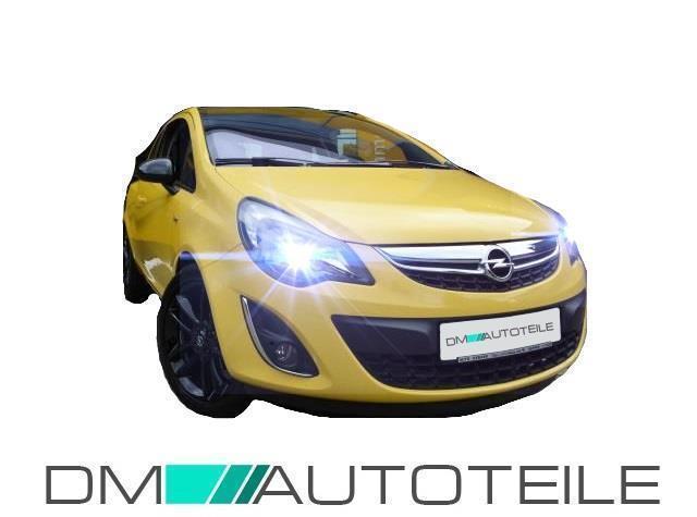 Set Opel Corsa D Scheinwerfer rechts Klarglas 11-14 Facelift + Tagfahrlicht H7/H1+Birne