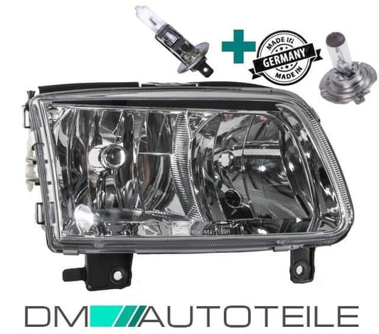 Scheinwerfer Klarglas H7/H1 Rechts + Birne passt für VW Polo 6N2 ab 1999-2001