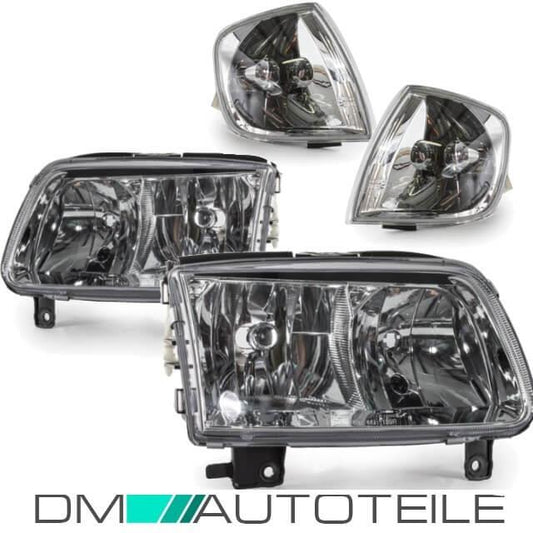 Scheinwerfer RECHTS & LINKS + BLINKER Klarglas passt für VW Polo 6N2 ab 99-01