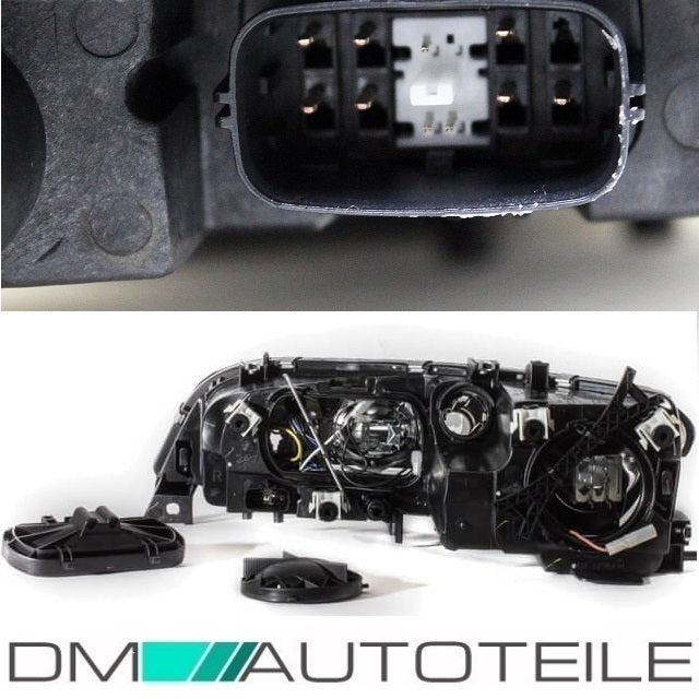 Set Mazda 6 Scheinwerfer H1/H1/H3 Links & Rechts mit Motor & Birnen