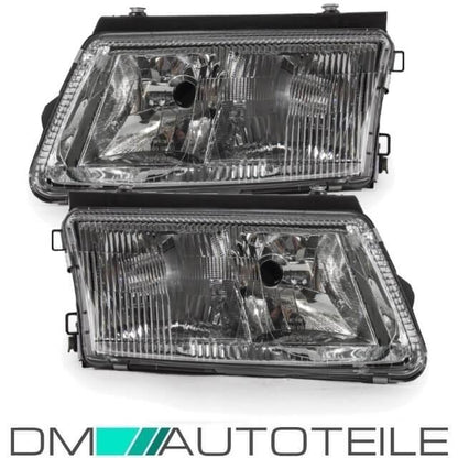 Scheinwerfer SET für LWR mit Nebelscheinwerfer H7/H4 passt für VW Passat 3B ab 97-00