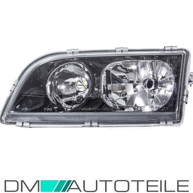 Volvo V40 S40 Scheinwerfer links Schwarz Facelift Bj 00-04 Fassung H7/H7