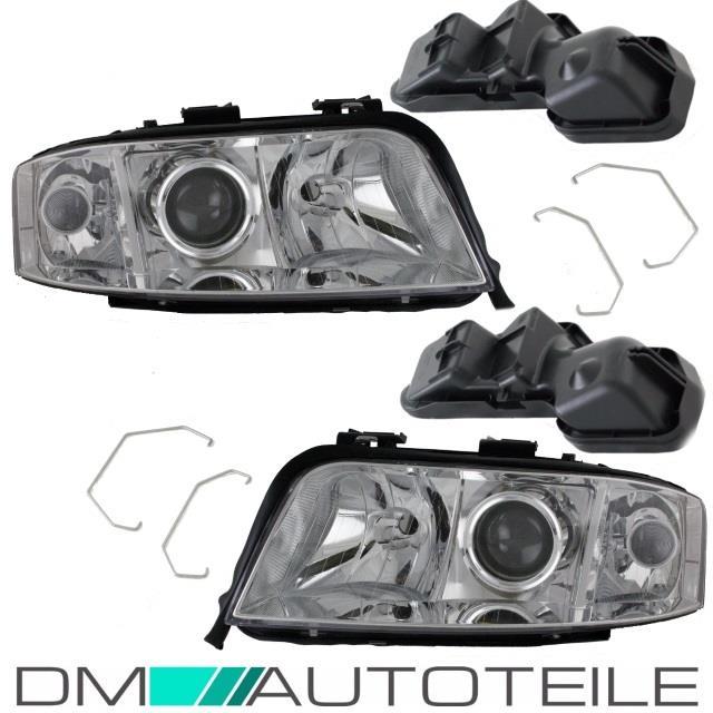 Set Audi A6 4B C5 Facelift Scheinwerfer rechts + links 01-05 H7/H7 Klarglas Limousine Avant+Birnen