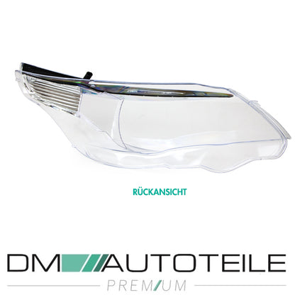 Scheinwerferglas Glas Streuscheibe Rechts passt für BMW 5er E60 E61 bj 03-07 LED Standlicht