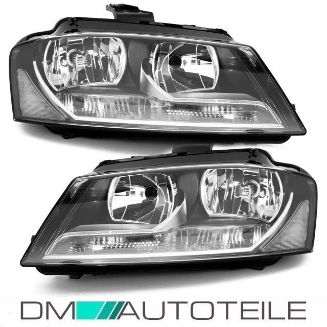 Set Audi A3 8P 8PA Scheinwerfer Rechts&Links Klarglas Facelift 08-12 H7/H7 +TFL