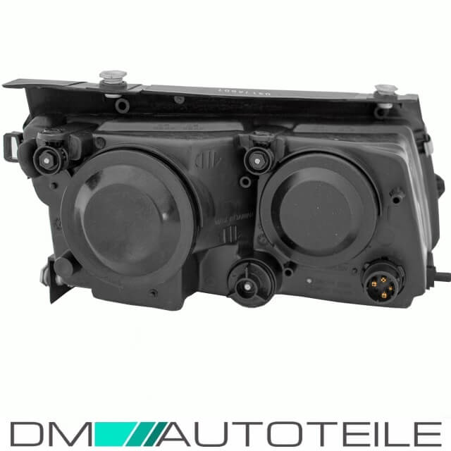 Scheinwerfer SET H7/H1 ohne Nebel +Blinker Weiß + 4x Birnen passt für VW Passat 3B