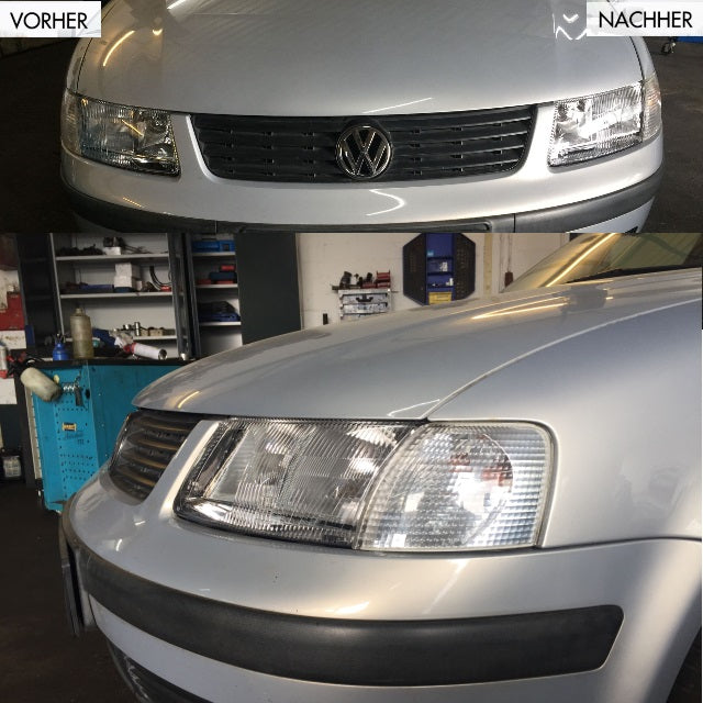 Scheinwerfer SET H7/H1 ohne Nebel +Blinker Weiß + 4x Birnen passt für VW Passat 3B