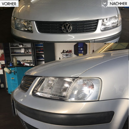 Scheinwerfer SET H7/H1 ohne Nebel +Blinker Weiß + 4x Birnen passt für VW Passat 3B