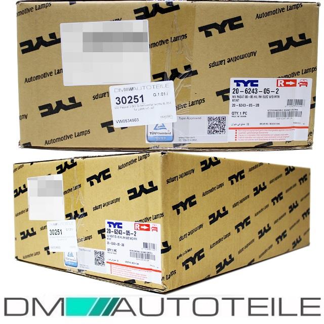 SET Klarglas Scheinwerfer Links Rechts für VW Passat 3BG 00-05 XENON OPTIK