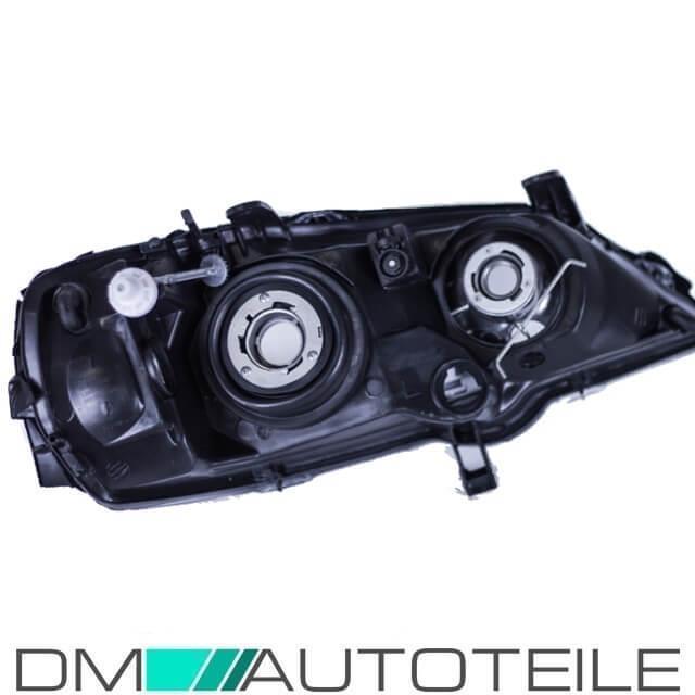 Set Opel Astra G Scheinwerfer RE+LI Klarglas Chrom H7/HB3 bj. 97-04 +2x H7 Osram Birnen