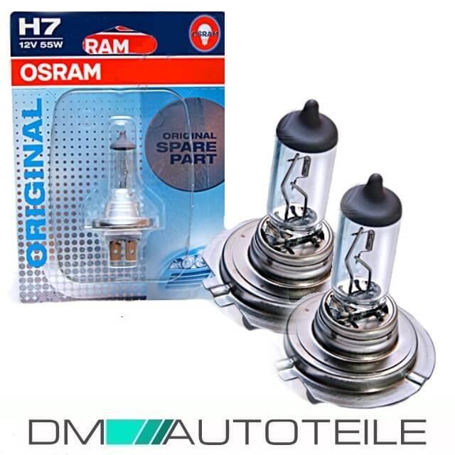 Set Opel Astra G Scheinwerfer RE+LI Klarglas Chrom H7/HB3 bj. 97-04 +2x H7 Osram Birnen