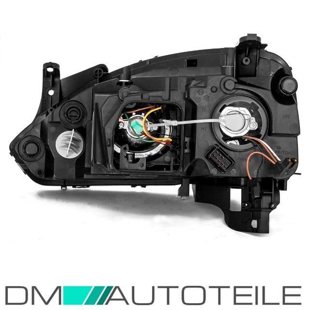 Set Opel Corsa C Scheinwerfer Klarglas Chrom H7/H7 Bj 00-06 +4x H7 Philips Birnen