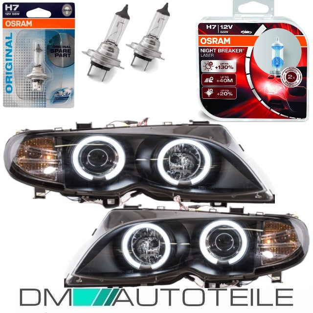 Scheinwerfer Set 3D LED Angel Eyes für BMW 3er F30 F31 11-15 Limousine  Touring