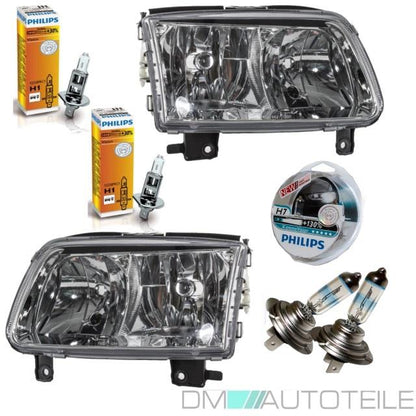 Scheinwerfer Set H7/H1 + 4x PHILIPS VISION Birnen passt für VW Polo 6N2