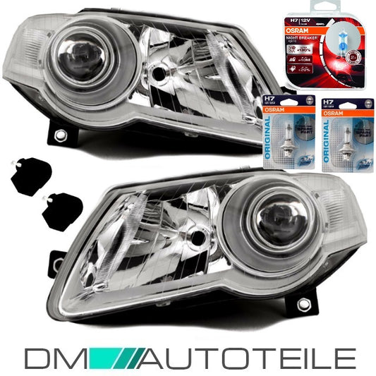 Set für VW Passat 3C Scheinwerfer 05-10 H7 OE +4x OSRAM BIRNEN PAKET 110% +LICHT