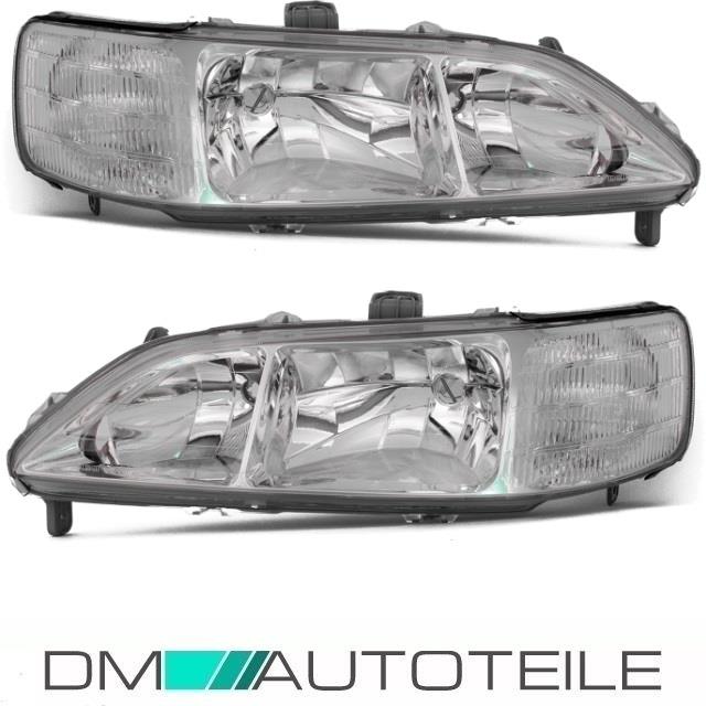 Set Honda Accord VI Klarglas Scheinwerfer rechts &links Bj 98-02 H7/H1