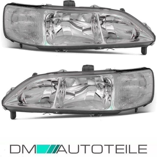 Set Honda Accord VI Klarglas Scheinwerfer rechts &links Bj 98-02 H7/H1