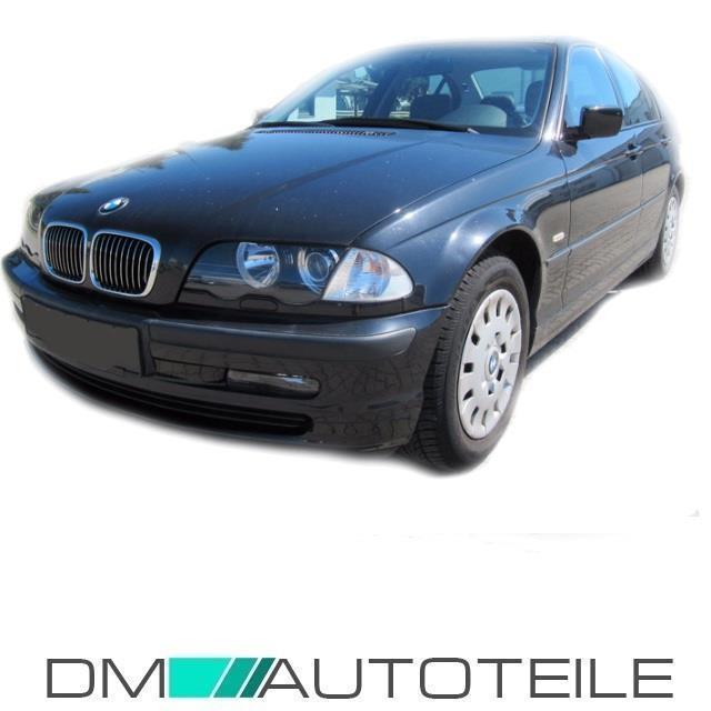 Set H7/H7 Scheinwerfer Rechts Links 98-01 Schwarz +Blinker Weiß passt für BMW 3er E46 LimoTouring