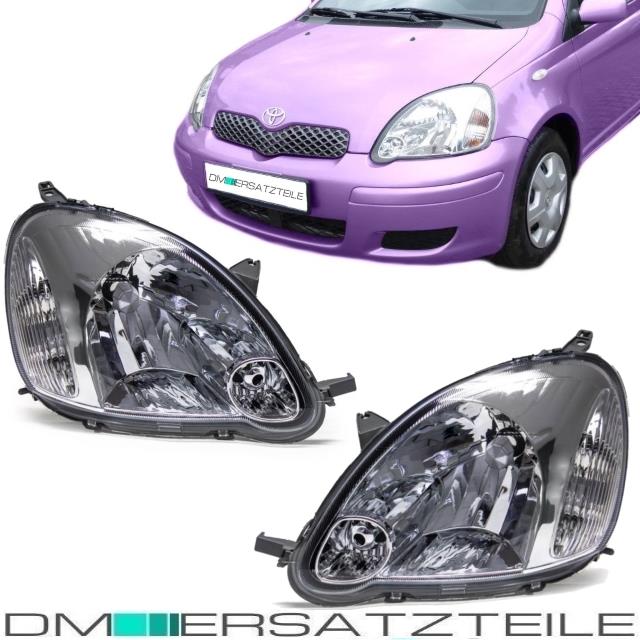 Set Toyota Yaris P1F Scheinwerfer links+rechts Bj 03-05 H4 Valeo System