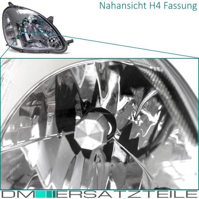 Set Toyota Yaris P1F Scheinwerfer links+rechts 03-05 H4 Valeo System + Birnen SET