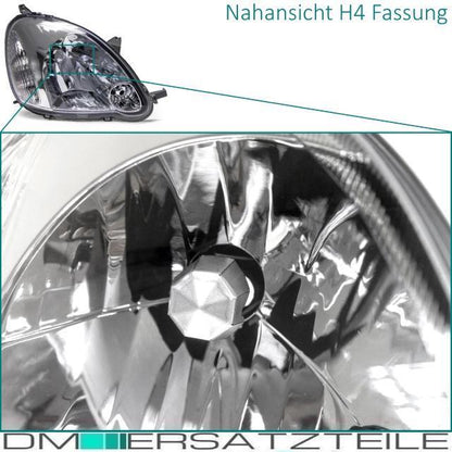 Set Toyota Yaris P1F Scheinwerfer links+rechts 03-05 H4 Valeo System + Birnen SET