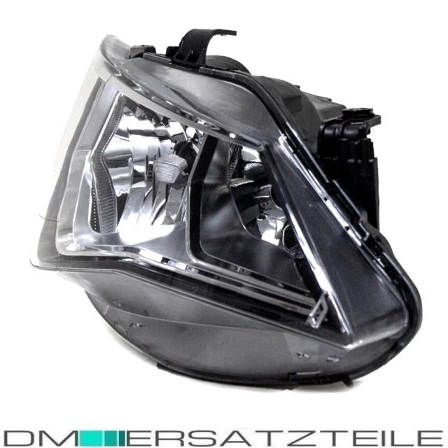 SET Seat Ibiza 6J Scheinwerfer Rechts Klarglas Chrom Schwarz 12-15 H7/H7 + Birnen SET