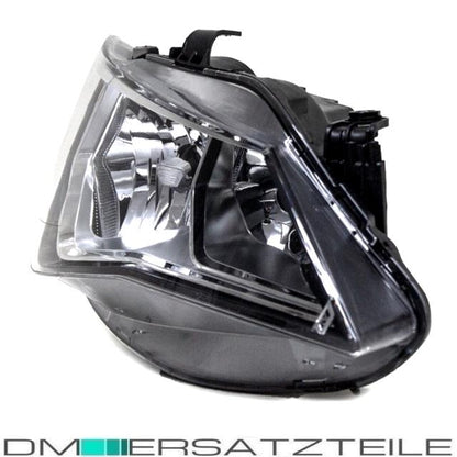 SET Seat Ibiza 6J Scheinwerfer Rechts Klarglas Chrom Schwarz 12-15 H7/H7 + Birnen SET