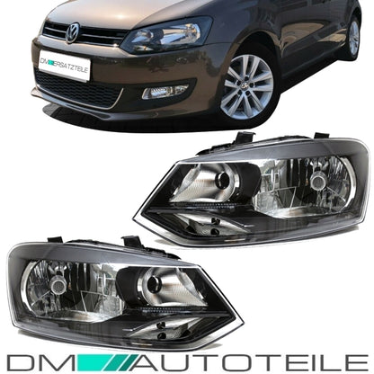 Halogen Scheinwerfer vorne H4 SET passt für VW Polo V 5 (6R) ab 2009-2014