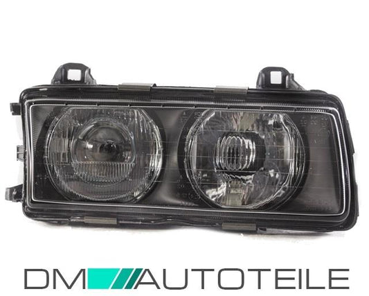Scheinwerfer rechts passend für BMW E36 alle Modelle Bj 90-94 H1/ H1 Schwarz