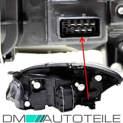 Toyota Corolla E12 Scheinwerfer links 04-07 H7/H7 + Stellmotor für Valeo