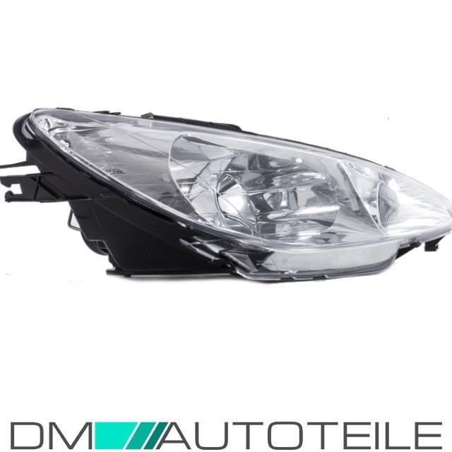 Set Peugeot 206 Scheinwerfer Klarglas Chrom Bj 98-07 H7/H7 ohne Stellmotor OEM
