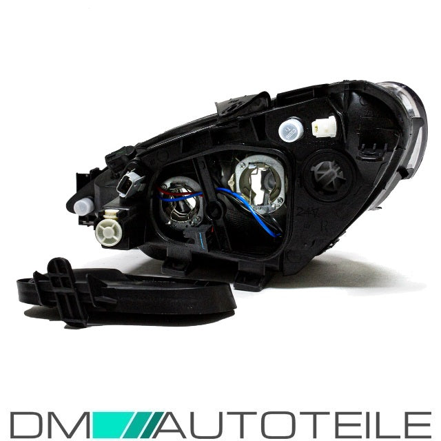 Set Peugeot 206 Klarglas Scheinwerfer Rechts & Links 98-07 + Birnen Komplett
