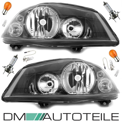 Scheinwerfer SET + Birnen H7/H3 Leuchtmittel passt für Seat Ibiza 6L1 6L2 ab 2002-2008