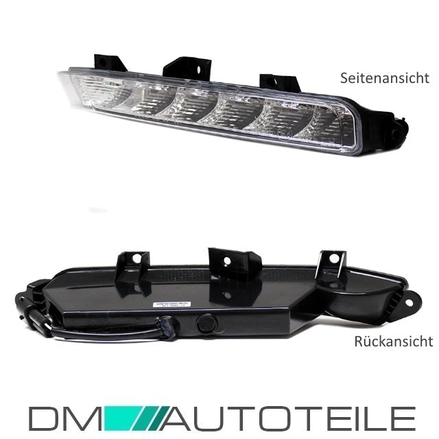 SET S-Klasse W221 LED Tagfahrlicht Set Klarglas Chrom für AMG S65 S63 Stoßstange