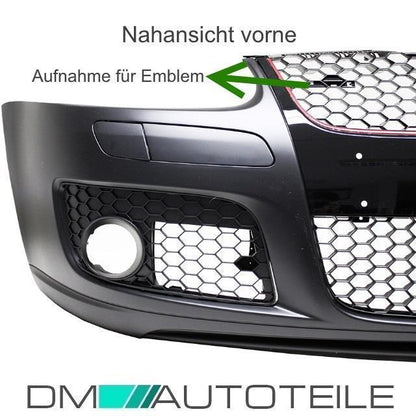 Stoßstange Vorne aus ABS ZUBEHÖR SET passt für VW Golf 5 + Wabengrill GTI + ABE