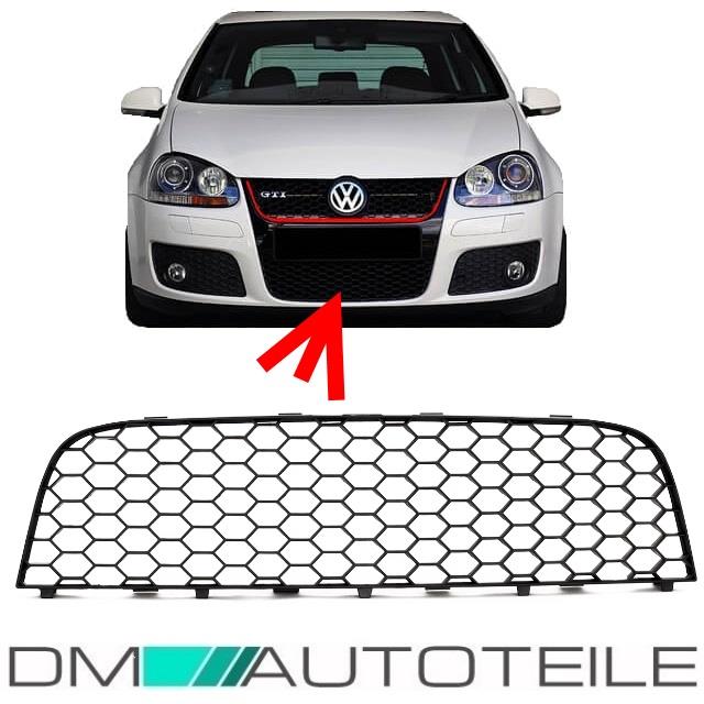 Wabengrill Grill Gitter Stoßstange mittig Ersatzteil passt für VW Golf 5 V GTI