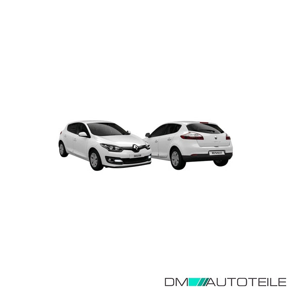 Stoßstange hinten für PDC grundiert passt für Renault Megane III 5-Türer 08-16